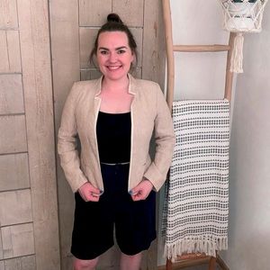 Loft 100% linen blazer jacket